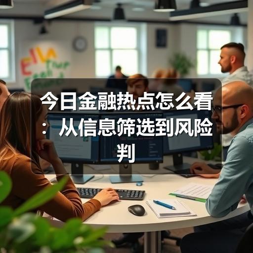 今日金融热点怎么看:从信息筛选到风险判断的实用方法